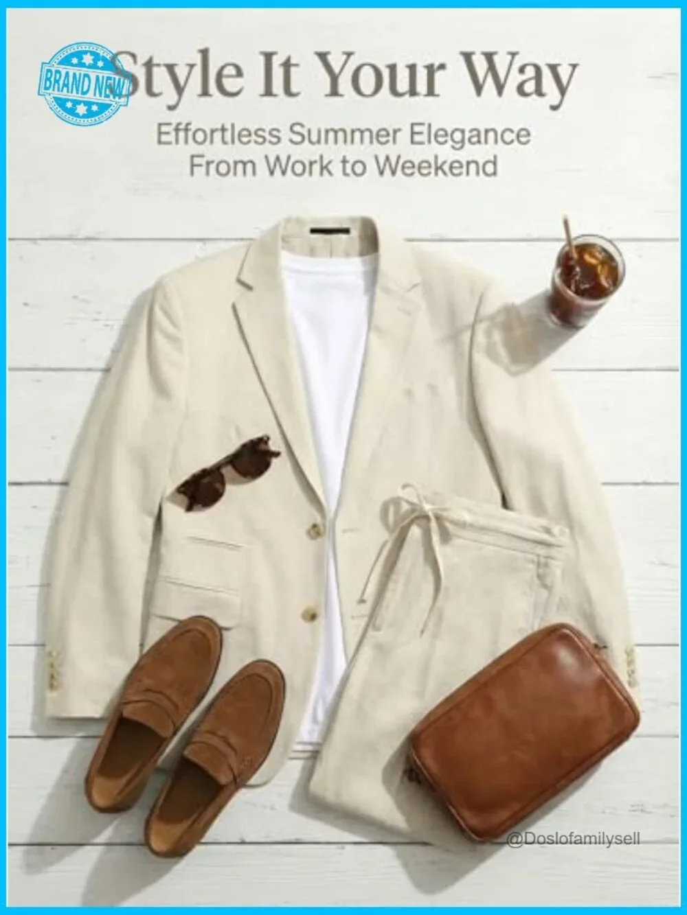 Linen Blend Suit Set Casual Classic Fit Summer Wedding Beach Blazer Pants
